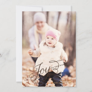 Joy to the World - Holiday Photo Card