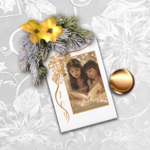 Joy to the World in Gold Folded Holiday Card