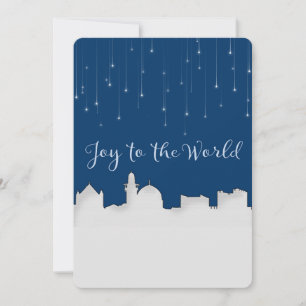 Joy to the World Jerusalem Customisable Invitation