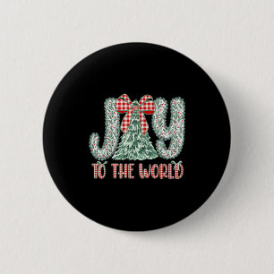 Joy To The World Jesus Christian Christmas Xmas Tr 6 Cm Round Badge