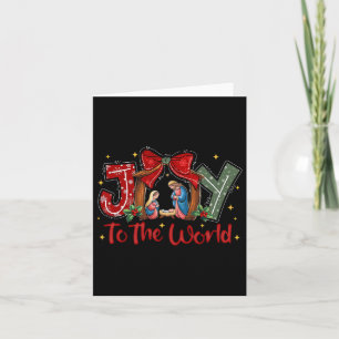 Joy To The World Jesus Christian Christmas Xmas Tr Card