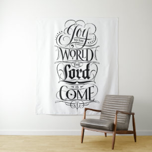 Joy to the World Lord is Come Christian Christmas Tapestry
