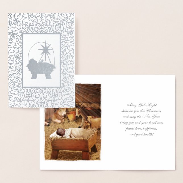 Joy to the World. Luxury Real Foil Christmas Cards (Display)