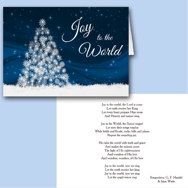 Joy to the World Lyrics Christmas Card (Creator Uploaded)