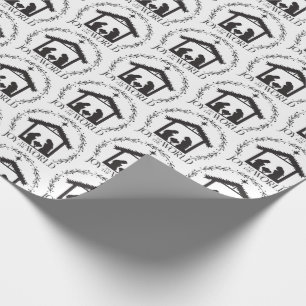 Joy to the World Nativity Christmas Wrapping Paper
