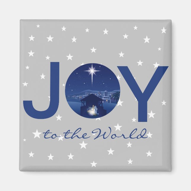 Joy to the World nativity  Magnet (Front)