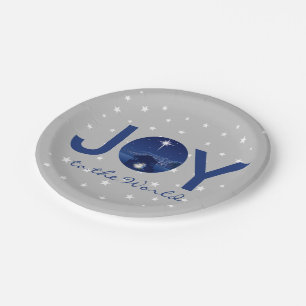 Joy to the World nativity  Paper Plate