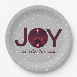Joy to the World nativity   Paper Plate
