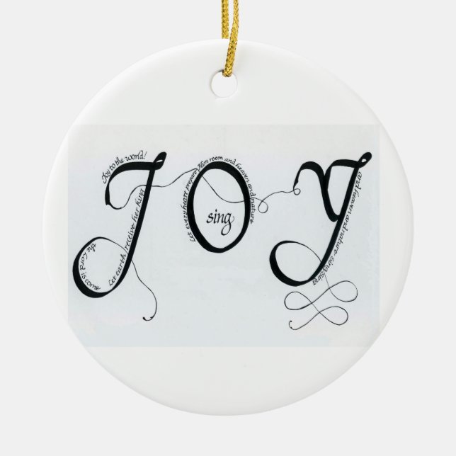 Joy to the World Ornament (Front)