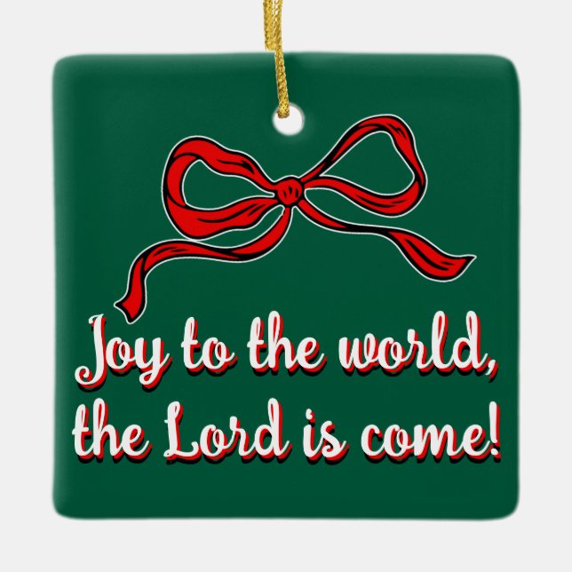 Joy To The World Ornament (Front)