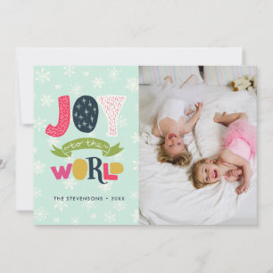Joy to the World   Photo Holiday Card