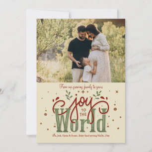 Joy To The World Photo Holiday Card