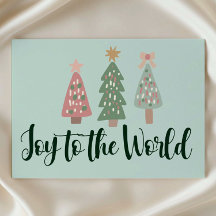 Joy to the World Printable Christmas Card