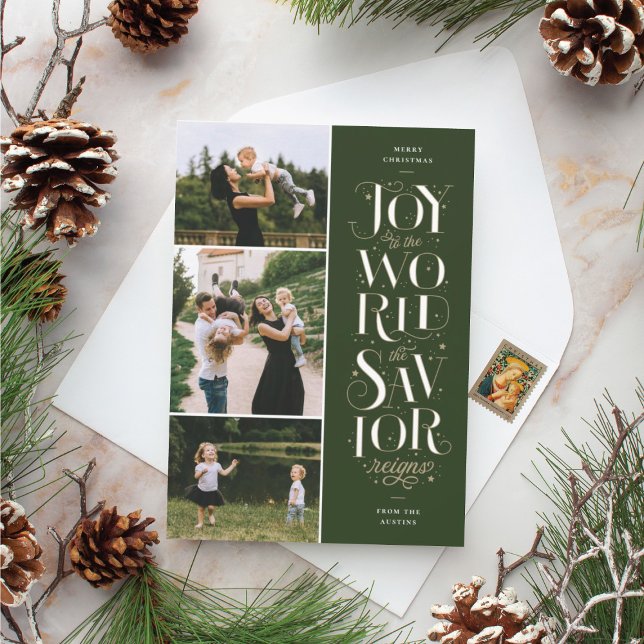 Joy to the World Religious Christmas Card (joy to the world religious christmas card)
