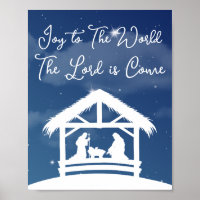 Joy to the World Religious Christmas Nativity