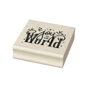 Joy to the World  Rubber Stamp