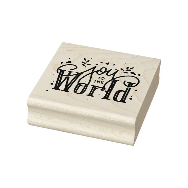Joy to the World  Rubber Stamp (Stamp)