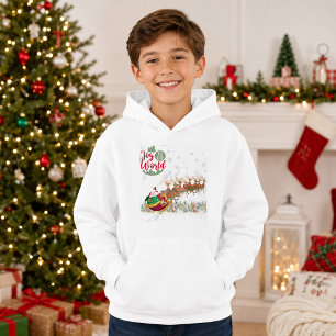 Joy to the World Santa Sleigh Boys Christmas 