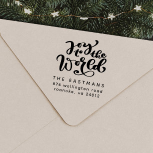 Joy to the World Self Inking Rubber Stamp