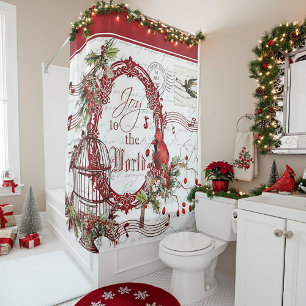 Joy to the World Shower Curtain