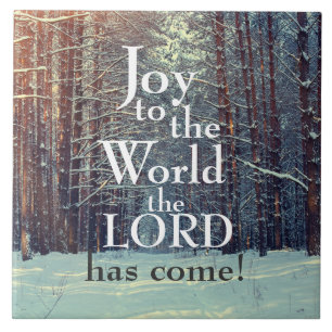 Joy to the World the Lord has Come, Winter Forest Tile