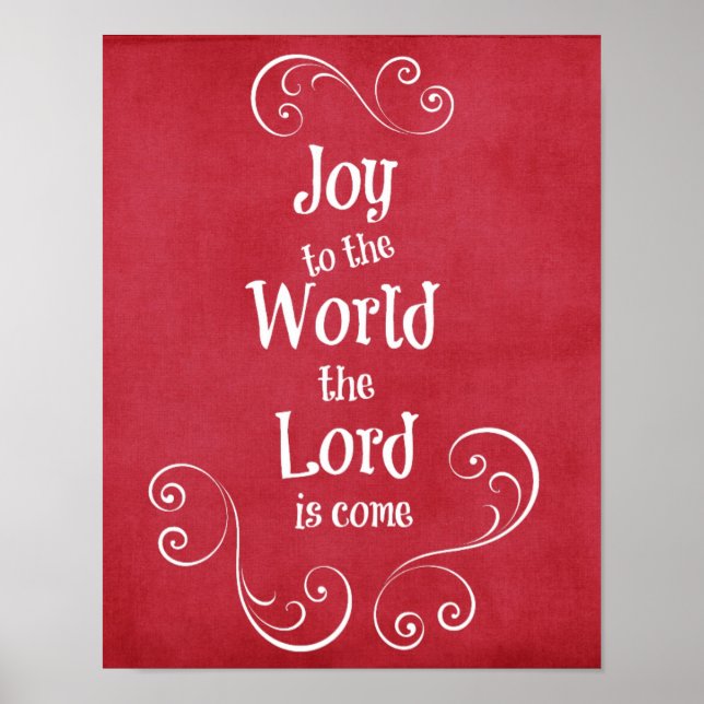 Joy to the World the Lord is Come Poster (Front)