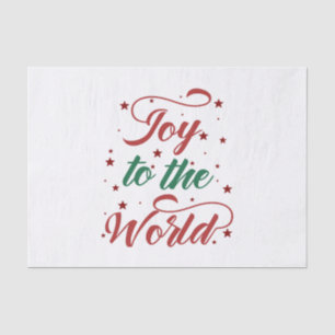 joy to the world tissue paper