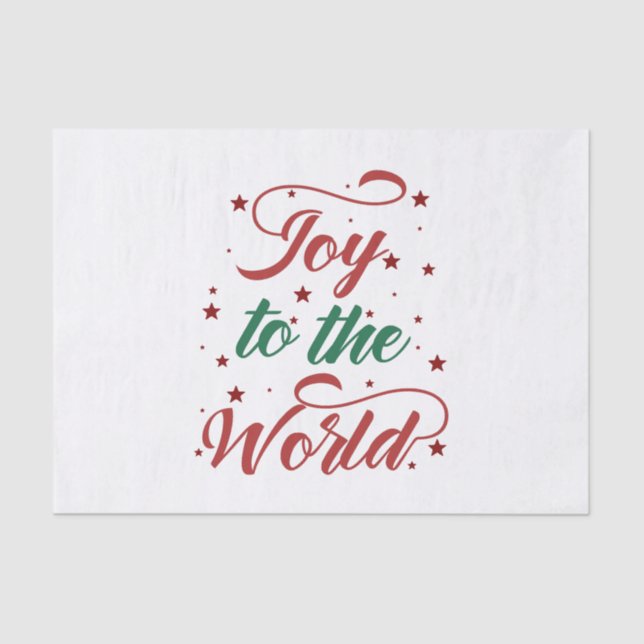 joy to the world tissue paper (Front)