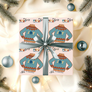 Joy to the World Ugly Christmas Sweater Custom Wrapping Paper
