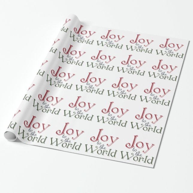 Joy to the World Wrapping Paper (Unrolled)