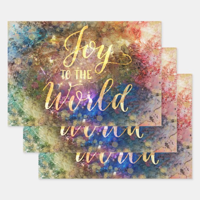 Joy to the World Wrapping Paper Sheet (Set)