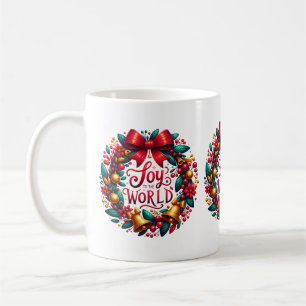 Joy to the World Wreath Mug