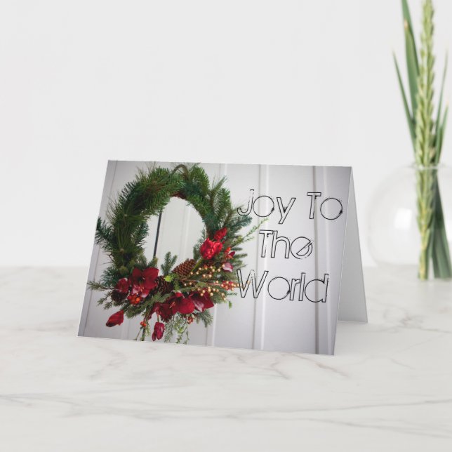 joy to world holiday card (Front)