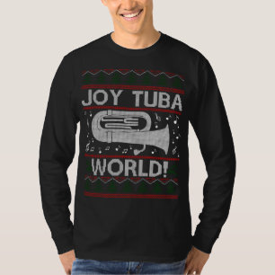 Joy Tuba World Funny Christmas Ugly Xmas Sweater