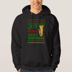 Joy Tuba World Music Xmas Ugly Tuba Christmas Hoodie