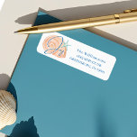 Joy Watercolor Coastal Ocean Beach Coral Seashell Return Address Label<br><div class="desc">Who needs snowflakes when you have seashells! Capture a cool nautical casual and coastal vibe this holiday sea-son with our coastal seaside-inspired holiday Christmas collection. We've hand-painted a beautiful coral watercolor ocean seashell with a "Joy" displayed in a stylish coastal blue. All illustrations contained in our coastal seashell Christmas favour...</div>