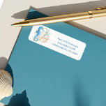 Joy Watercolor Ocean Beach Seahorse & Seashells Return Address Label<br><div class="desc">Who needs snowflakes when you have seashells! Capture a cool nautical casual and coastal vibe this holiday sea-son with our coastal seaside-inspired holiday Christmas collection. We've hand-painted a beautiful blue seahorse, turquoise starfish and sandy sand dollar seashell to capture the coastal beach vibe. The reverse side features a nautical coral...</div>