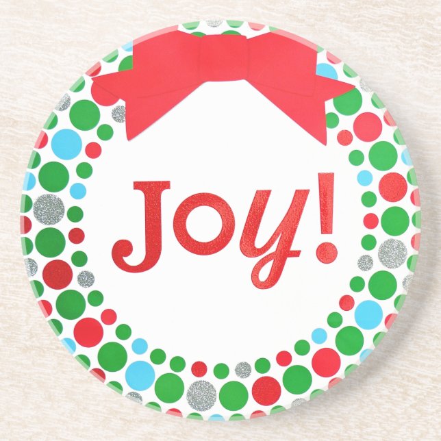 Joy Wreath Coaster (Front)