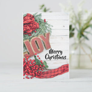 Joy & Wreath Holiday Collection Card