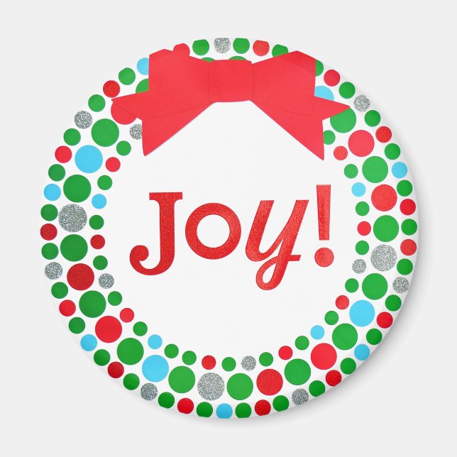 Joy Wreath Magnet (Front)