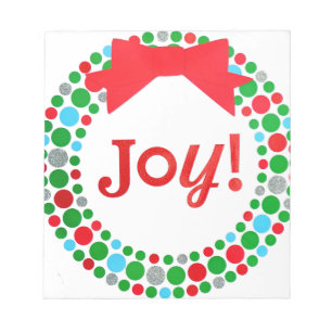 Joy Wreath Notepad