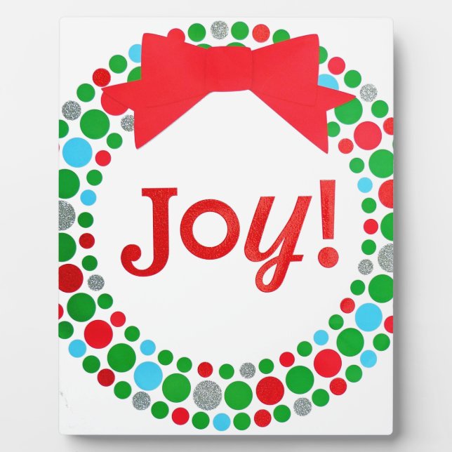 Joy Wreath Plaque (Front)