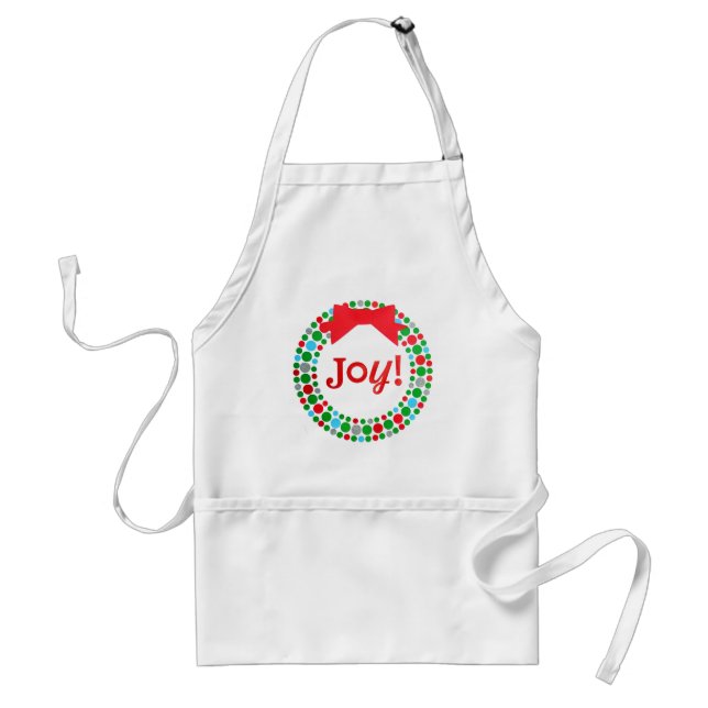 Joy Wreath Standard Apron (Front)