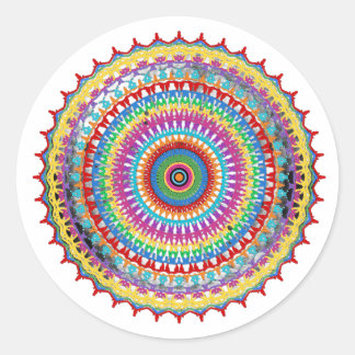 Joyburst mandala clipart classic round sticker