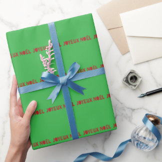 Joyeaux Noel Wrapping Paper