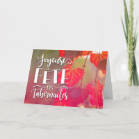 Joyeuse Fete des Tabernacles Greeting Card