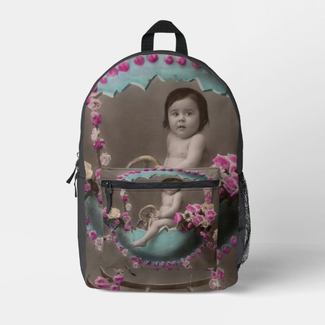 Joyeuse Paques Printed Backpack (Front)