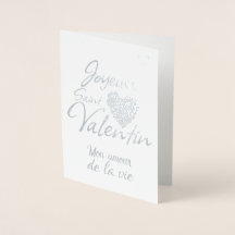 Joyeuse saint-Valentin / Foil Card