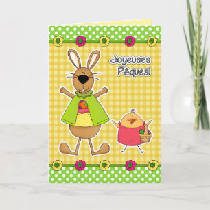 Joyeuses Pâques Easter Card in French