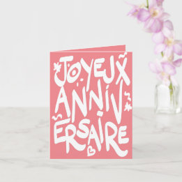 Joyeux anniversaire card